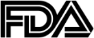 Black FDA logo